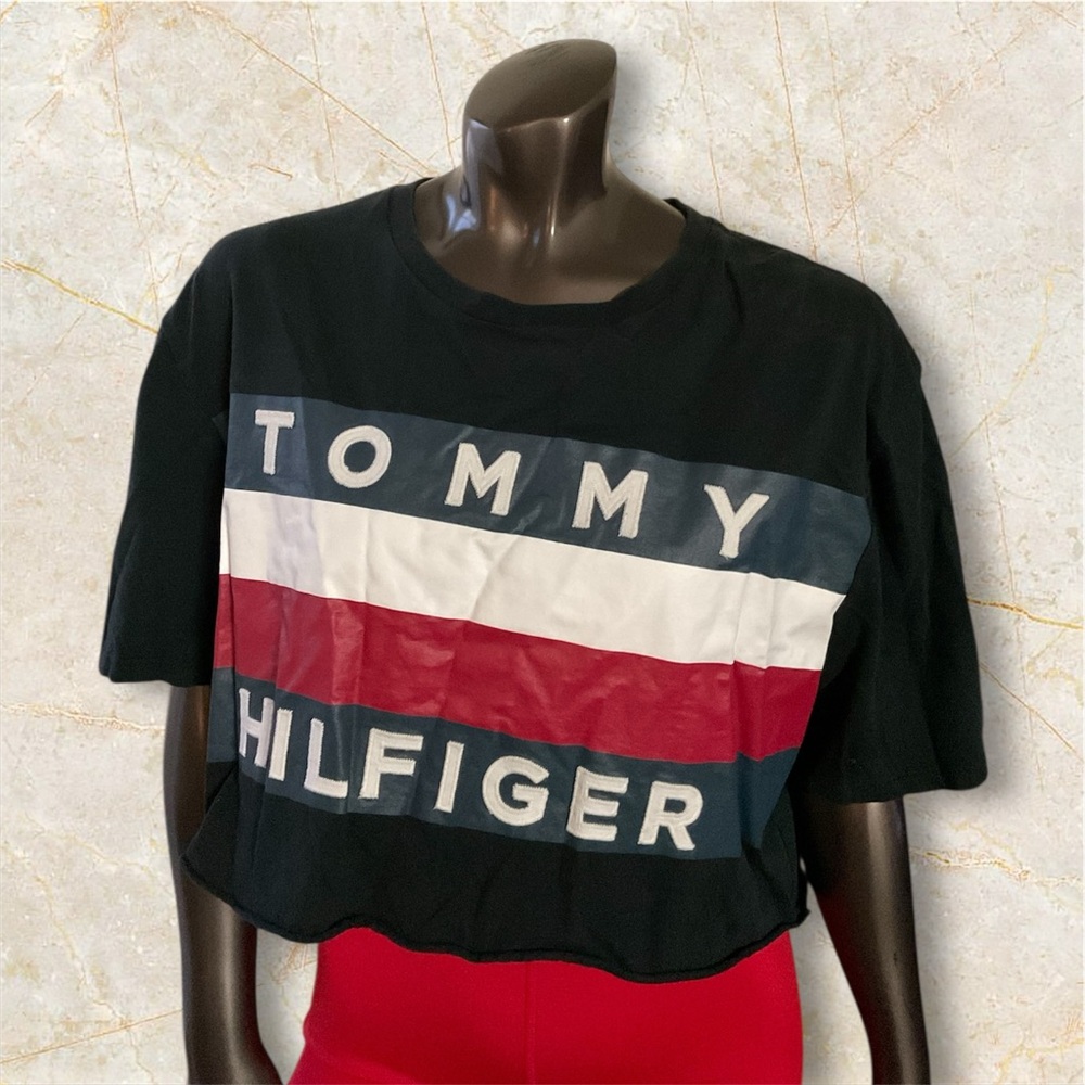Tommy Hilfiger Black Crop Top